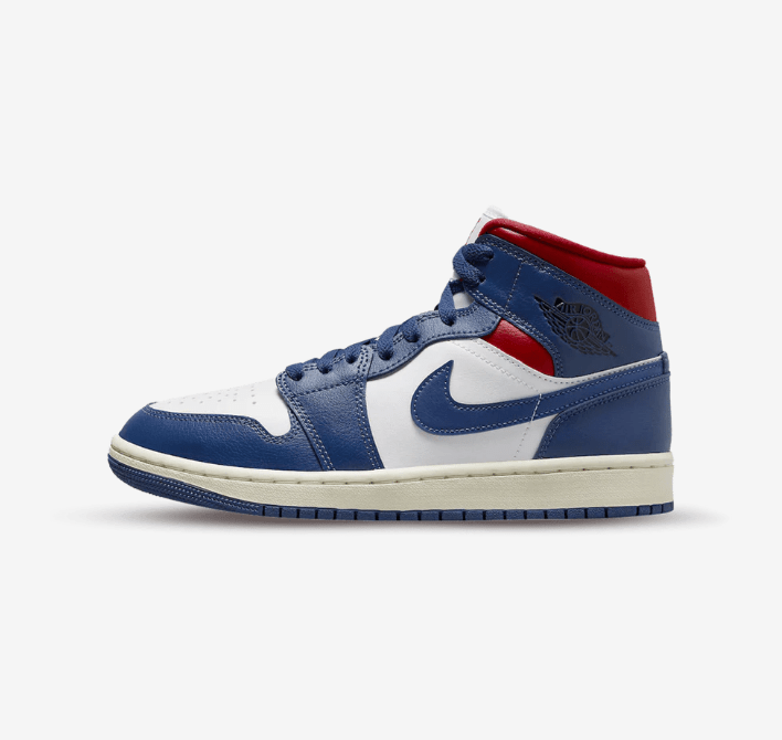 Air Jordan 1 Mid French Blue - Spider Kicks